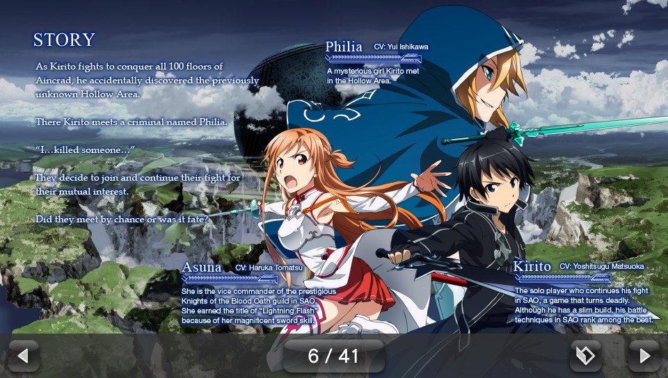 Sword Art Online: Hollow Fragment Official Manual - Sword Art Online Info